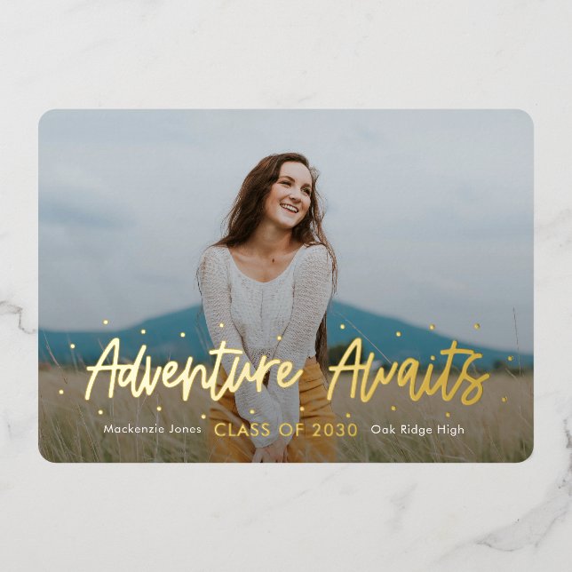 Einladung zum Abschluss positiver Aussichten (Vorderseite)