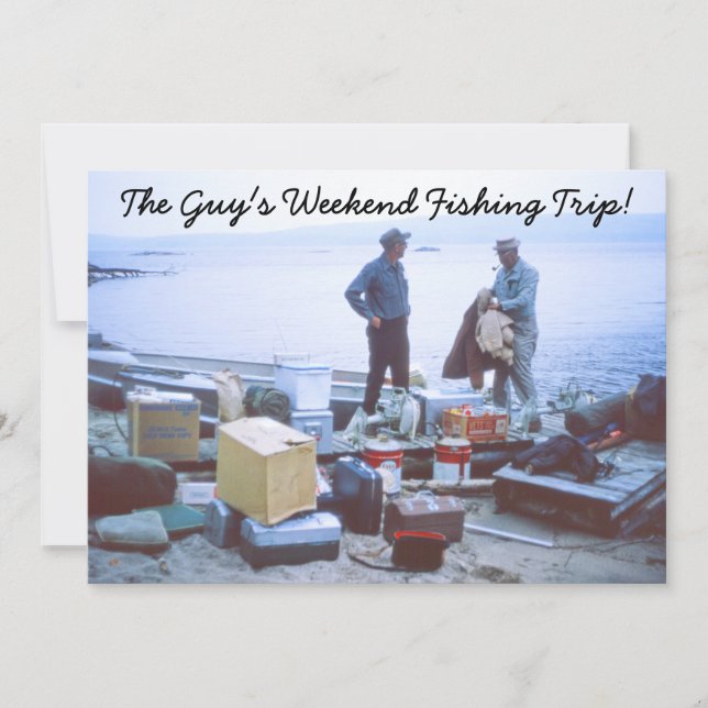 Einladung zum Angeln am Wochenende (Vorderseite)