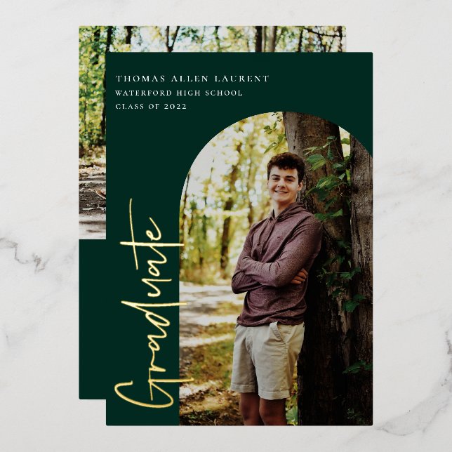 Einladung zum Arch Foto Abschluss (Vorderseite/Rückseite)