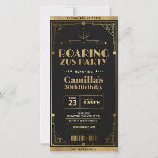 Einladung zum Art Deco Roaring 20s Ticket