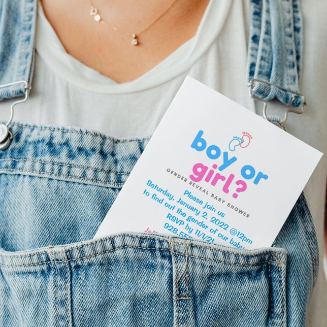 Einladung zum Baby-Duschbad nach Geschlecht (Von Creator hochgeladen)