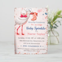 Einladung zum Baby Sprinkle für Krankenschwester-M