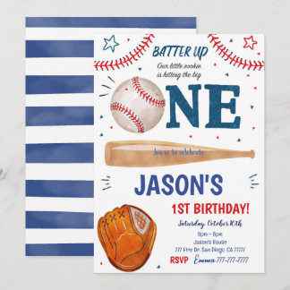 Einladung zum Baseball 1ST Geburtstag
