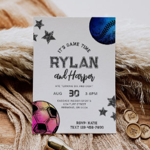 Einladung zum Baseball-Fußball