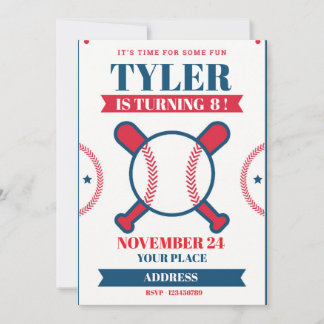 Einladung zum Baseball-Geburtstag – Home Run Sport