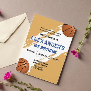 Einladung zum Basketball-Geburtstagsbash zum 1. Ge
