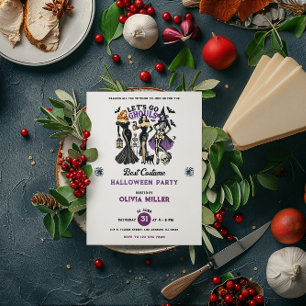 Einladung zum besten Kostüm-Halloween-Party