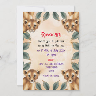 Einladung zum Besuch des Zoos