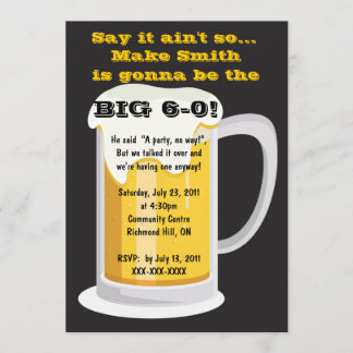 Einladung zum Bier zum Geburtstag