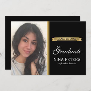 Einladung zum Black Abschluss Foto