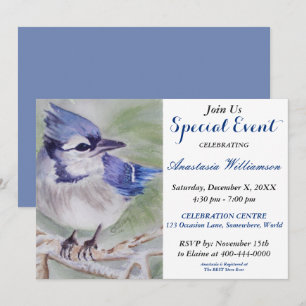 EINLADUNG ZUM BLAUER-VOGEL-DES-GLÜCKS-PARTYEVENT
