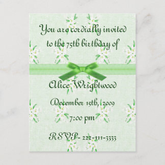 Einladung zum Blumengeburt