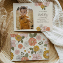 Einladung zum Blumengeburt | Geburtstag eines Mädc