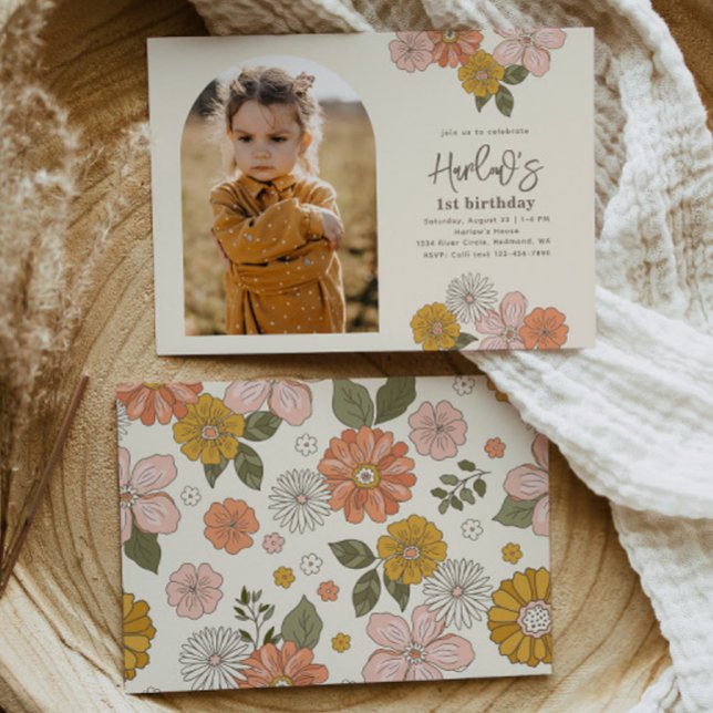 Einladung zum Blumengeburt | Geburtstag eines Mädc (Von Creator hochgeladen)