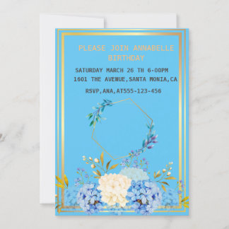 Einladung zum Blumengeburtstag