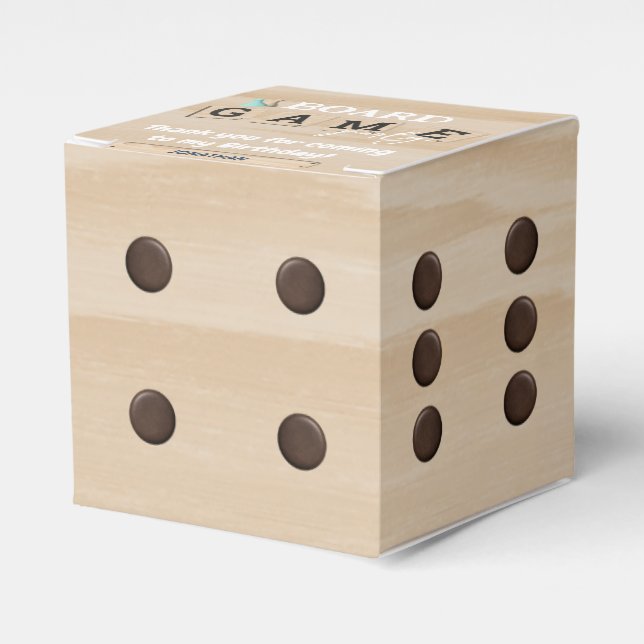 Einladung zum Board Game Birthday Geschenkschachtel (Vorderseite)