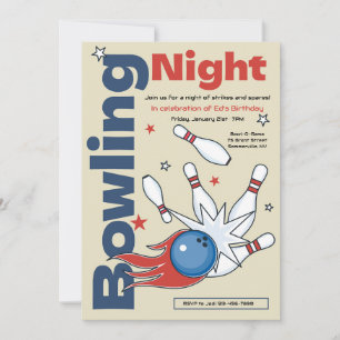 Einladung zum Bowling-Abend