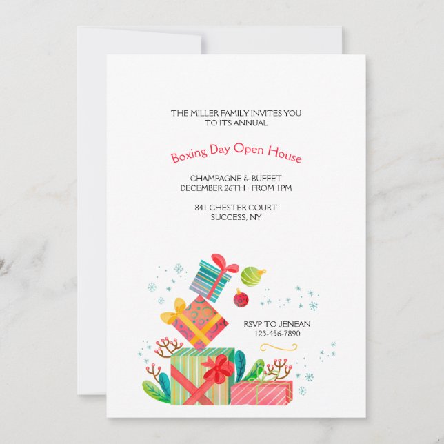 Einladung zum Boxtag (Vorderseite)