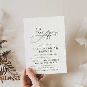 Einladung zum Brunch am Tag nach der Hochzeit