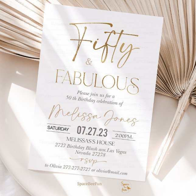 Einladung zum Brunch zum 50. Geburtstag (50th birthday Invitation,Brunch Invitation,50th birthday invite,for her Adult Birthday,boho party bi)