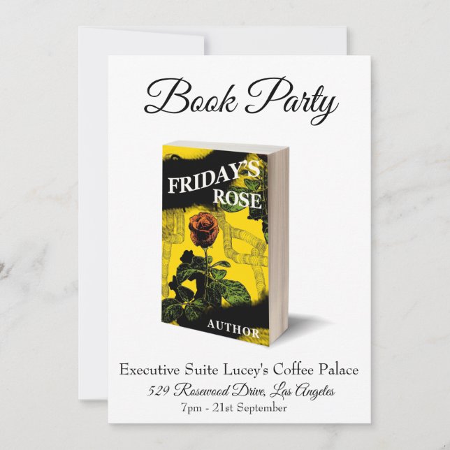 Einladung zum Buchen von Party (Vorderseite)