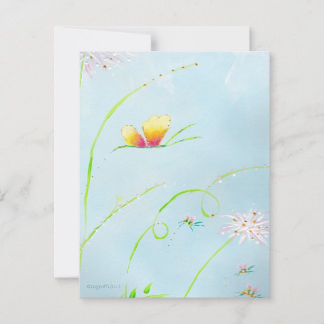 Einladung zum Butterfly-Jubiläum (Vorderseite)