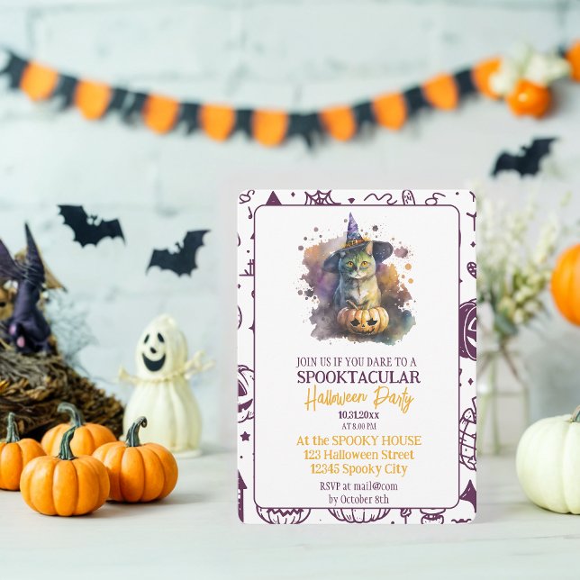 Einladung zum Cat-Halloween-Party (Von Creator hochgeladen)