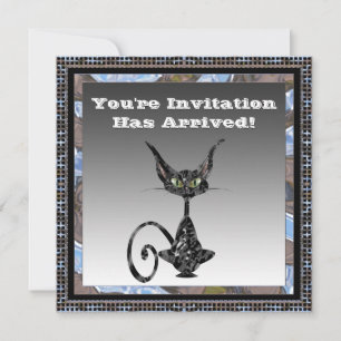 Einladung zum Classy Cat Halloween-Party