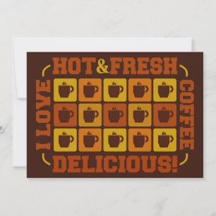 Einladung zum Coffee Squares, personalisierbar