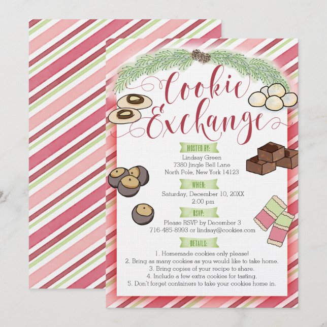 Einladung zum Cookie-Austausch (Vorne/Hinten)