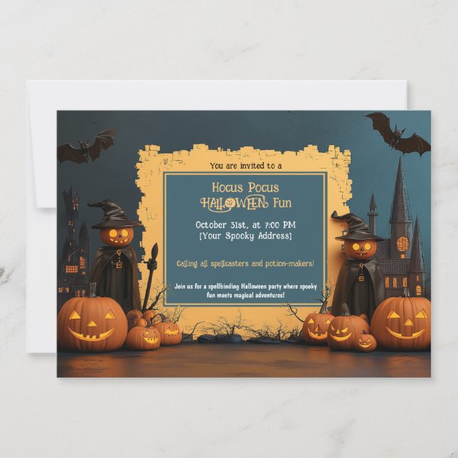 Einladung zum Coven Halloween-Party (Vorderseite)