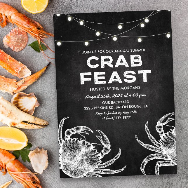 Einladung zum Crab Feast Chalk (Von Creator hochgeladen)