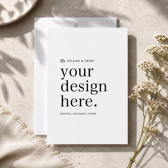 Einladung zum Design-Upload 5" x 7" (Versatile invitation template for business, events, weddings, special occasions & more!)
