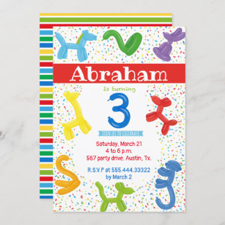 Einladung zum dritten Geburtstag