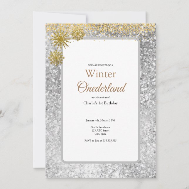 Einladung zum ersten Geburtstag (Vorderseite)