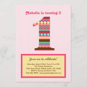 Einladung zum ersten Geburtstag