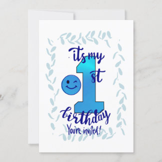 Einladung zum ersten Geburtstag