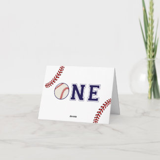 Einladung zum ersten Geburtstag Baseball-Foto
