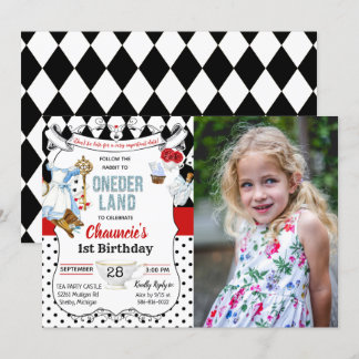 Einladung zum ersten Geburtstag der Alice im Wunde