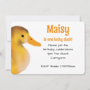 Einladung zum ersten Geburtstag des Duckings
