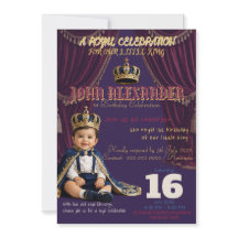 Einladung zum ersten Geburtstag des kleinen Königs