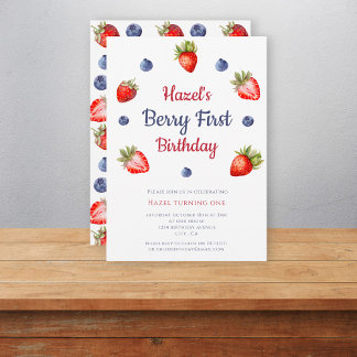 Einladung zum ersten Geburtstag von Berry