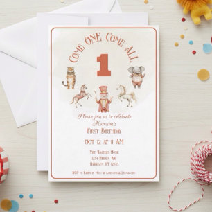 Einladung zum ersten Geburtstag von Circus