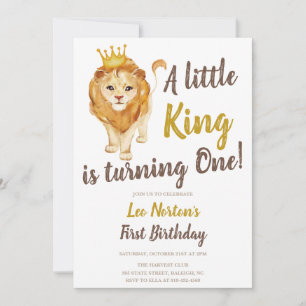 Einladung zum ersten Geburtstag von Lion
