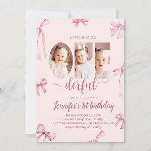 Einladung zum ersten Geburtstag von Little Miss On