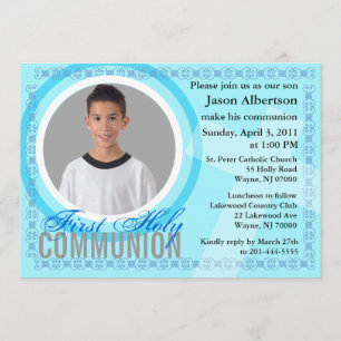 Einladung zum ersten Heiligen Kommunion Klassisch 