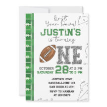 Einladung zum ersten Jahr nach dem Geburtstag im e