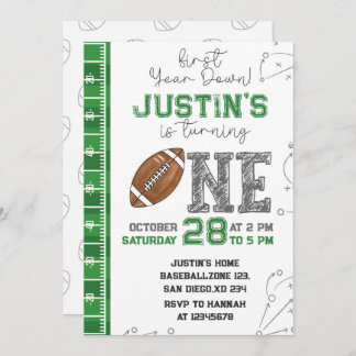 Einladung zum ersten Jahr nach dem Geburtstag im e