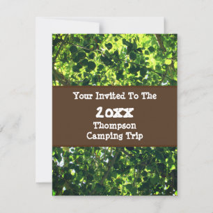 Einladung zum Familientreffen Green Leaf Camping-T