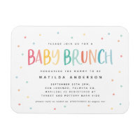 Einladung zum farbenfrohen Regenbogen-Baby-Brunch